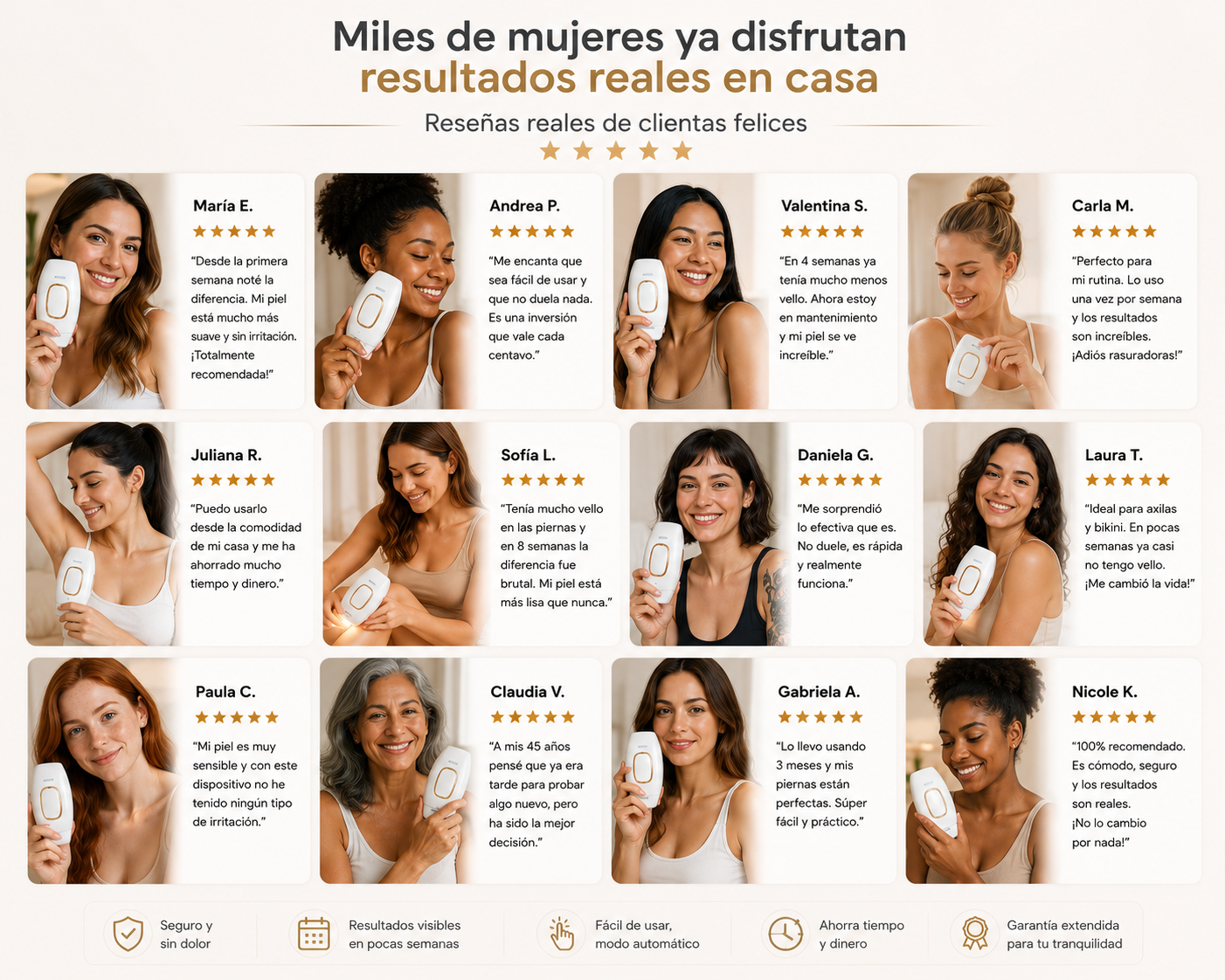 SilkGlow Pro Depilador IPL Profesional en Casa