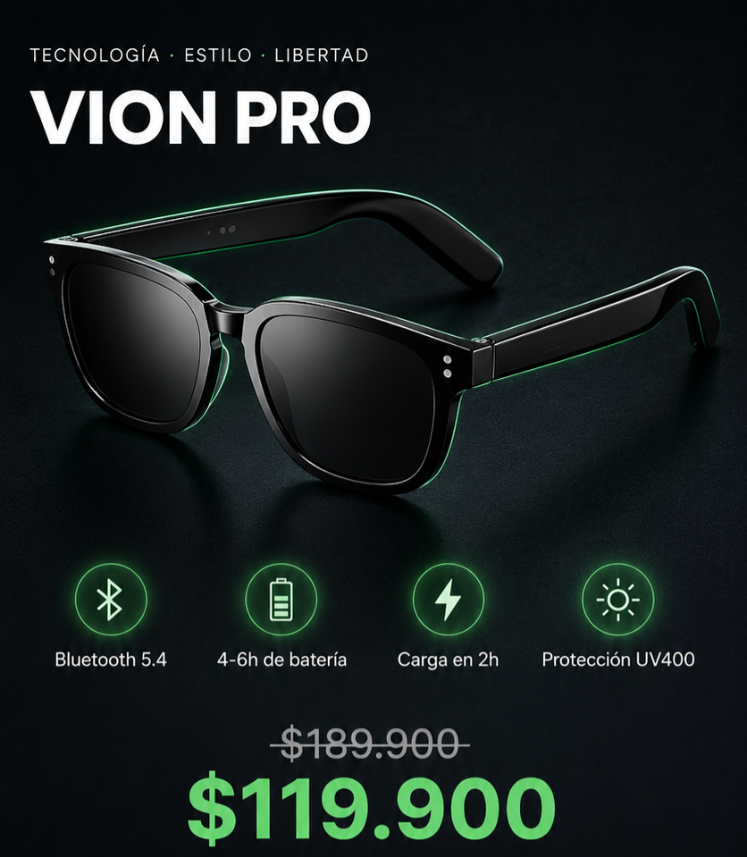 Vion Pro - Gafas Inteligentes Bluetooth